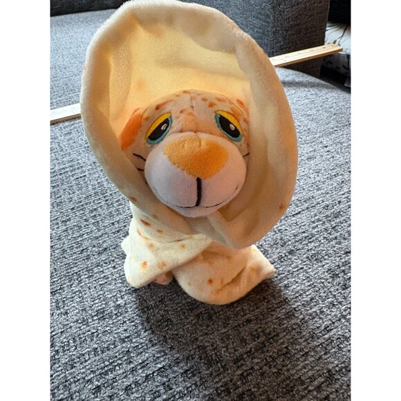 Cutetitos Fruittitos Leopard Plush Blanket Toy 7" Yellow Orange Rainbow Mane Sof - Picture 1 of 9
